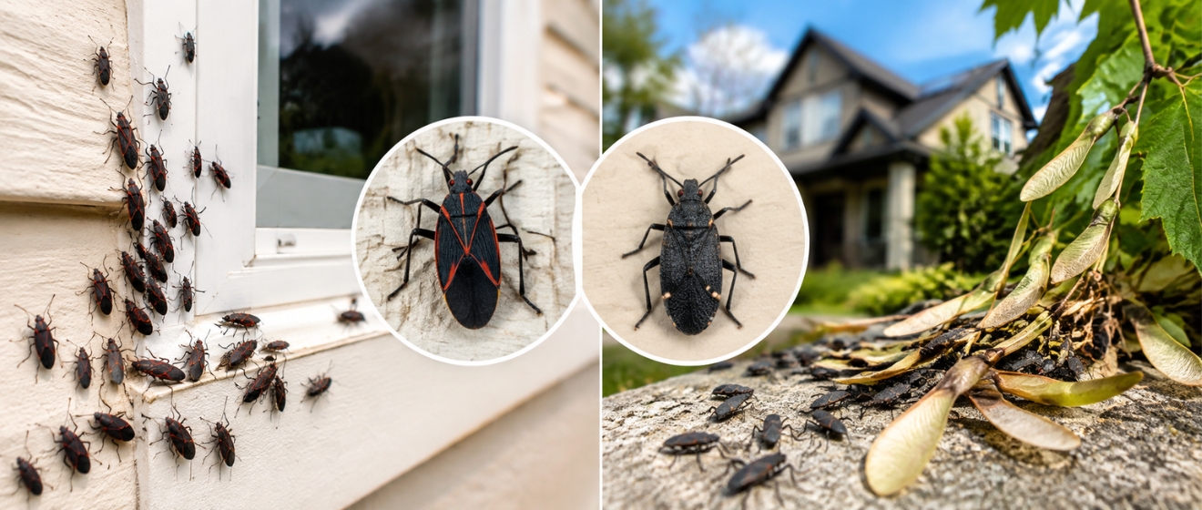 What Are the Tiny Black Bugs All Over My Boise Home? Boxelder Bugs vs. Elm Seed Bugs